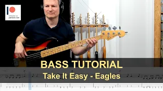 Take It Easy Eagles Bass Tutorial Sheet TABs 