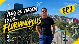 CHEGUEI EM FLORIPA! ✈️🌴 | VLOG DE VIAGEM — EP. 1