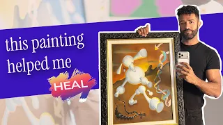 THIS PAINTING HELPED ME HEAL | Glow Up The Pup