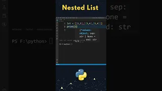 How to Access an Element in Nested List in Python