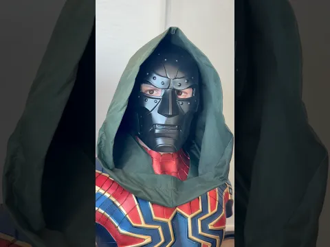 😱 Perfect Doctor Doom Mask Pull Using @form-now's 3D printed resin buck & @Vaquform #vacuumforming