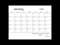 FREE 2026 Calendar Monthly 12 pages Printable