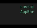 FLUTTER Custom AppBar
