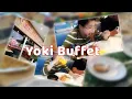 Eating in Yoki Buffet with my family