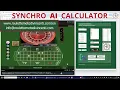 The new AI-based Roulette Software SYNCHRO AI CALCULATOR in action