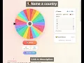 Name a Country Let the Wheel Decide