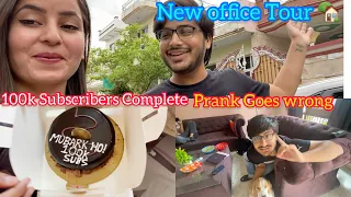 new office tour 100k subscribers completed prank gone wrong