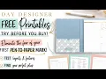 Day Designer FREE printables End the planner paralysis