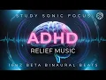 Lagu ADHD Relief Music: 16Hz Beta Binaural Beats for Improved Focus and Motivation Stopping Distractions