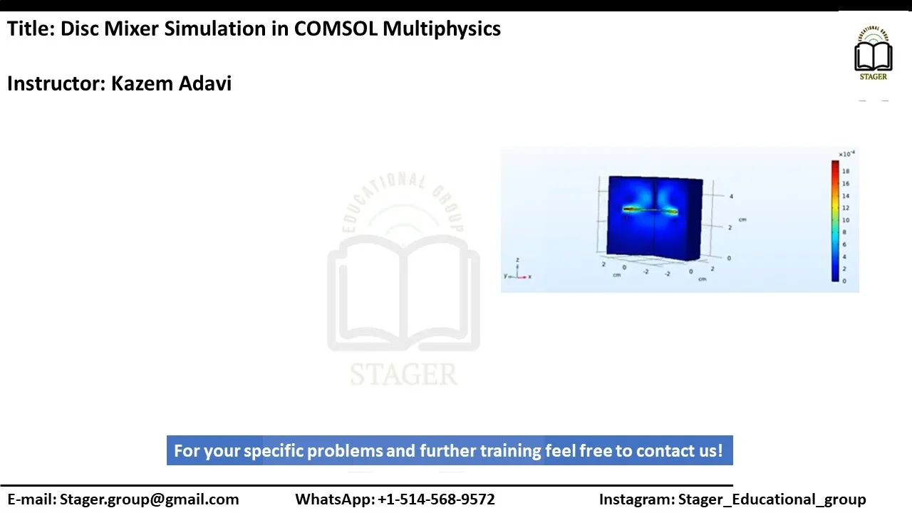 Tank mixer simulation in COMSOL Multiphysics