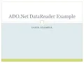 6 - DataReader Example