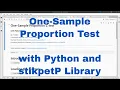 Python - One-Sample Proportion Test with stikpetP