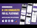 Build a Full Stack AI Link Summarizer App with Kotlin Multiplatform Compose UI Ktor Backend