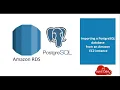 34 Importing a PostgreSQL database from an Amazon EC2 instance