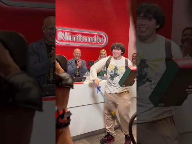 The first copy of Tears of the Kingdom in Nintendo NYC Shop