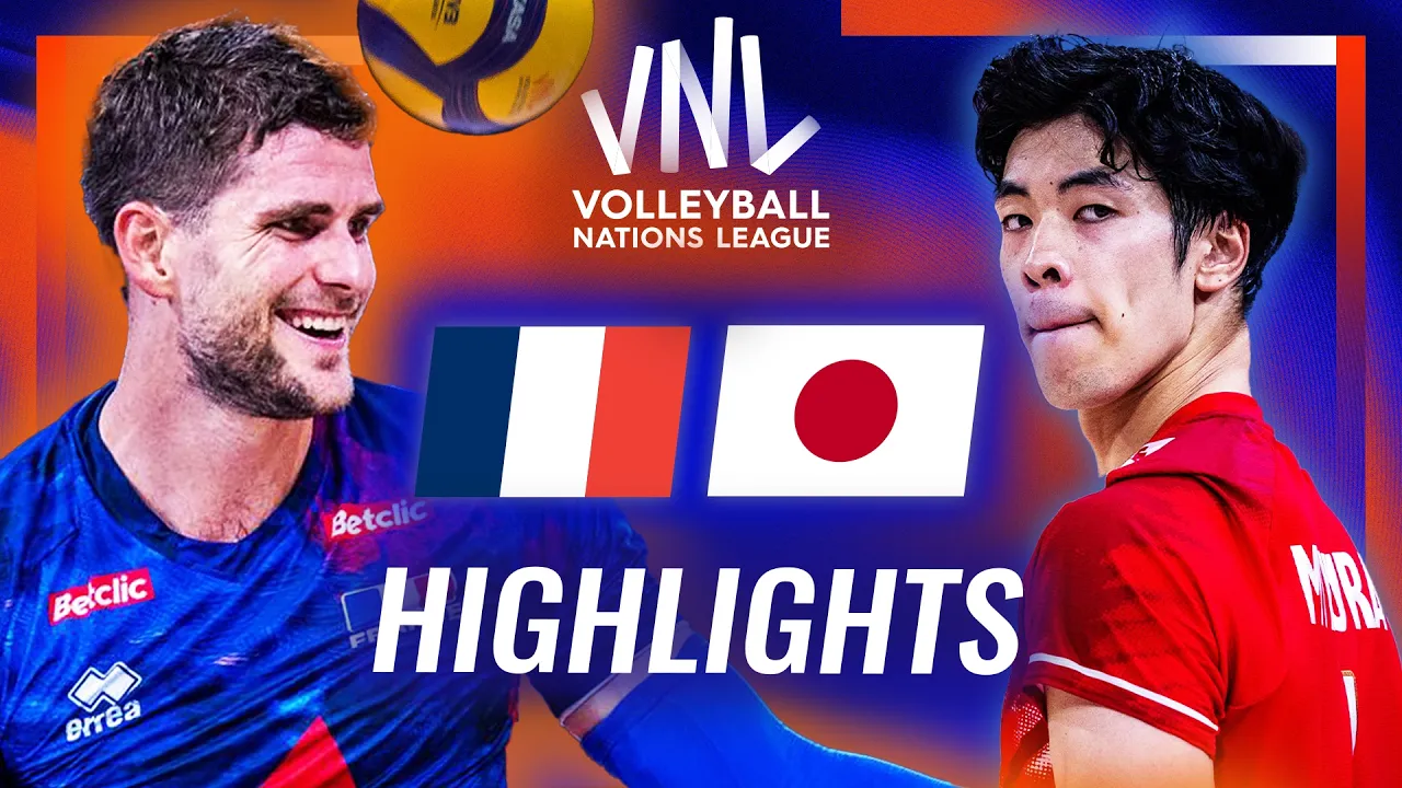 France 🇫🇷 vs. Japan 🇯🇵 - Highlights | Week 2 | Men's VNL 2026
