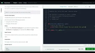 Hackerrank Python Solution Strings - Python What s Your Name