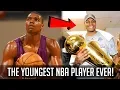 The YOUNGEST NBA Player EVER - 17 Years Old