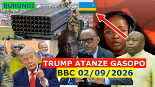 Amakuru ya BBC Gahuza #CONGO #RWANDA nu #BURUNDI Italiki 02/09/2026 Ibi vyonye kuba nabi cane