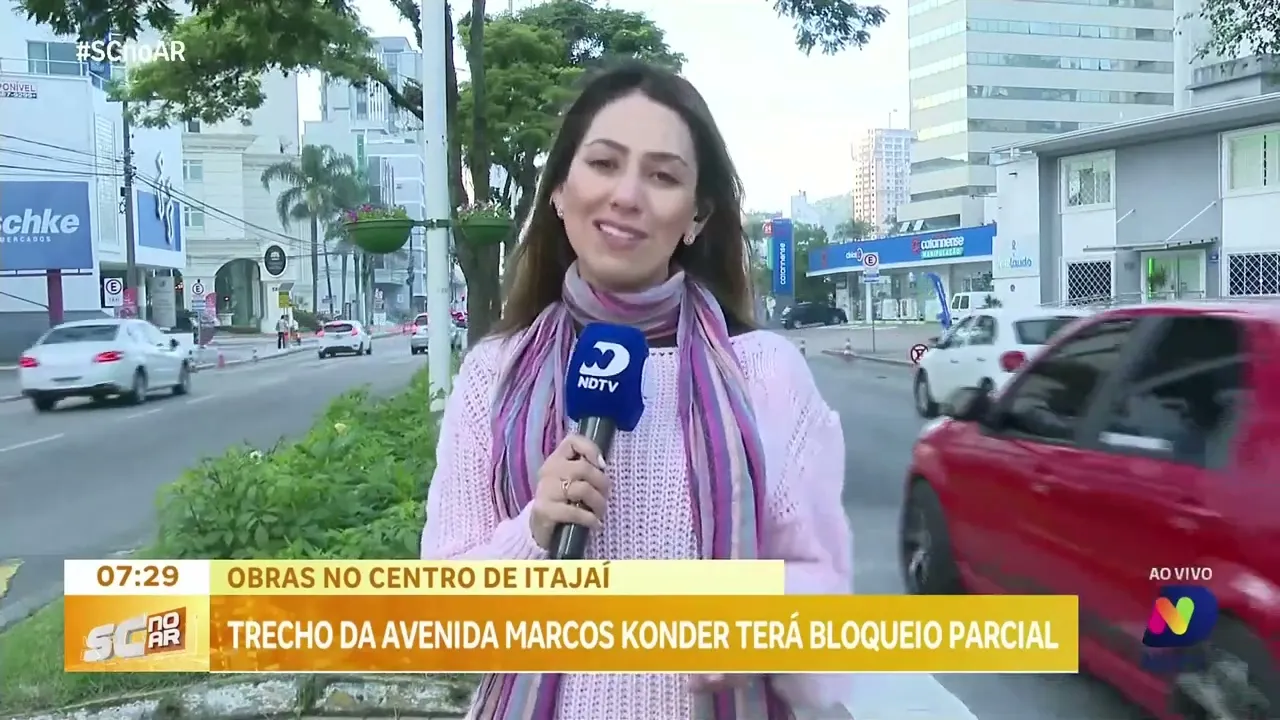 Trecho da Avenida Marcos Konder terá bloqueio parcial a partir desta terça-feira
