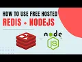 How to use Free Hosted Redis Cloud Node js Redis