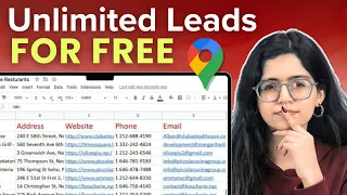Scrape UNLIMITED Local Business Leads Using Google Maps FREE