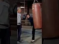 Bruce Lee Kicks a 700 lb Boxing Bag in Front of James Coburn