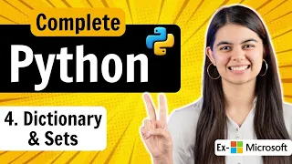 Lecture 4 Dictionary Set in Python Python Full Course