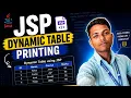 Dynamic Table printing using color change JSP Practical 1 Part - 2 Advance Java Course