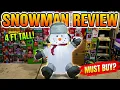 4FT SITTING SNOWMAN Menards Christmas Inflatable Review