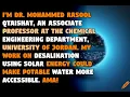 I m Dr Mohammed Rasool Qtaishat an Associate Professor at the Chemical