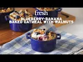 Blueberry-Banana Baked Oatmeal With Walnuts Hannaford
