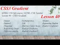 HTML CSS full course HTML CSS Tutorial Lesson 40 - CSS3 Gradient LearnWebDesign with Google