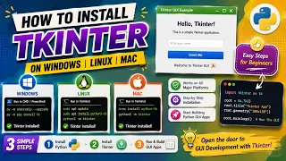 How to install Tkinter on Windows Linux Mac