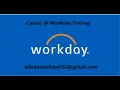 Career Workday Testing