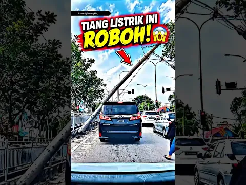 😱 Gara-Gara Truk Ini, Tiang Listrik Langsung Roboh!