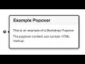 How To Create a Popover Using Bootstrap