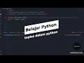 Belajar Python Dasar Untuk Pemula - tuple dalam python