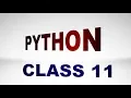 Python for Class 11 IP for Class 11 Computer Science for Class 11