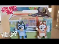 Gable Box Template from Creative Fabrica Canva Cricut Tutorial DIY Bluey Party Favors