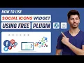 FREE How to Use the Social Icons Widget in WordPress How to Install Set Up Social Icons Plugin
