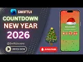 Countdown to New Year Celebrate the New Year with Stunning Snowfall Flip Clock Animation