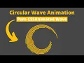 Pure CSS Wave Loader Animation Circular Wave Animation