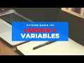 Lesson 3 Variables