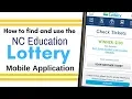 NC Education Lottery Mobile App Buy Lotto Tickets Check Scratch off s Enter 2nd Chance Drawings