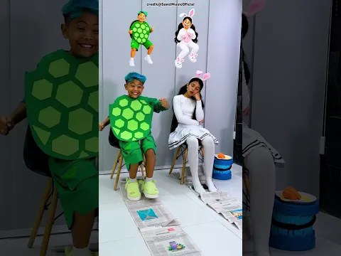 😱🐢 Everyone thought the rabbit would win, but the turtle turned the tables! 😂#shortvideo