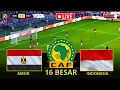 INDONESIA vs MESIR LIVE Hari Ini | Copa Afrika 2025 | Babak 16 Besar Penentuan | Virtual Match