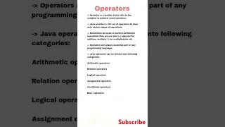 Java Operators Explained Types of Operators in Java with Examples