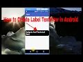 How to Create label TextView in Android