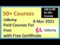 50 Udemy Free Online Courses with Coupon Codes Udemy 100 OFF Coupons udemy 832021